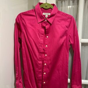 Banana Republic size 4 non-iron fitted shirts pink and striped